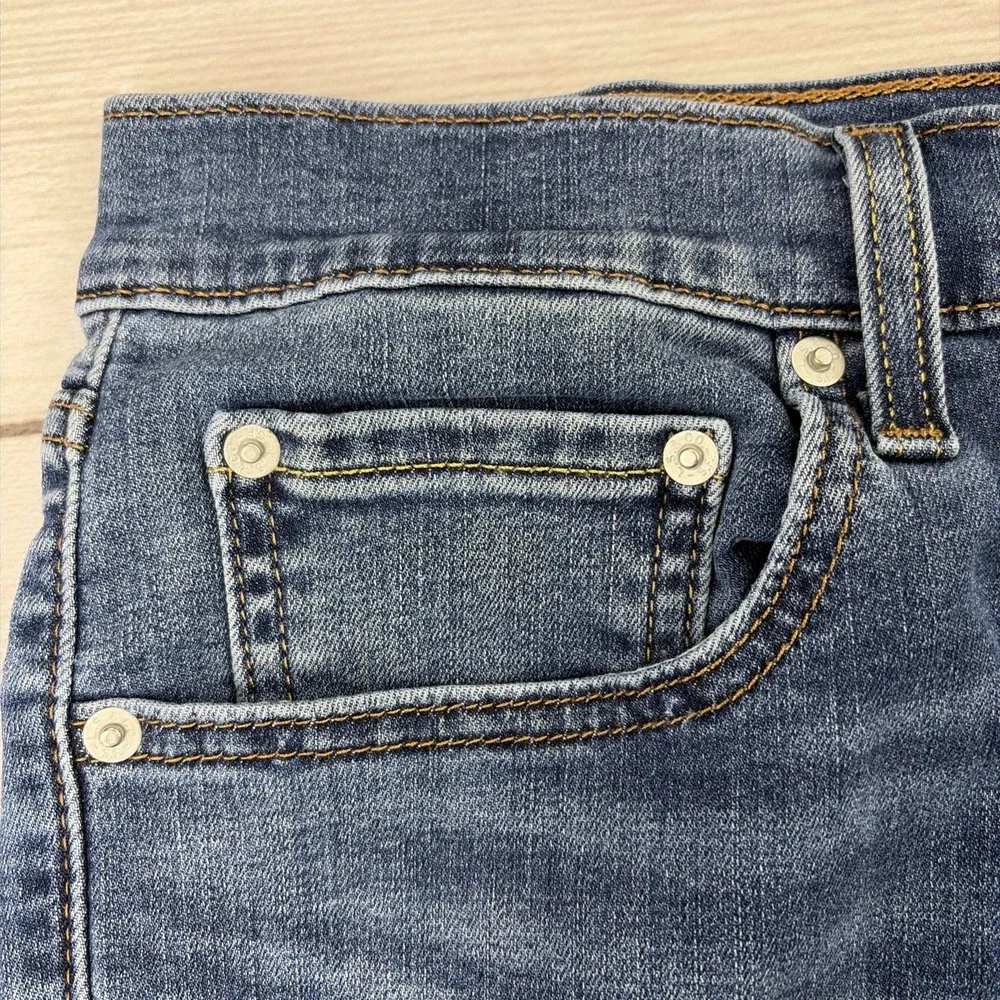 Levi Strauss 724 Men's 32x29 High Rise Slim Straight Blue Jeans Stretch EXC